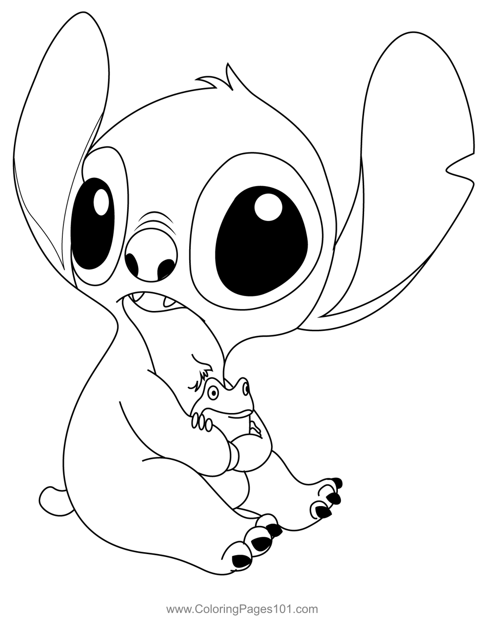 printable coloring pages for girls stitch