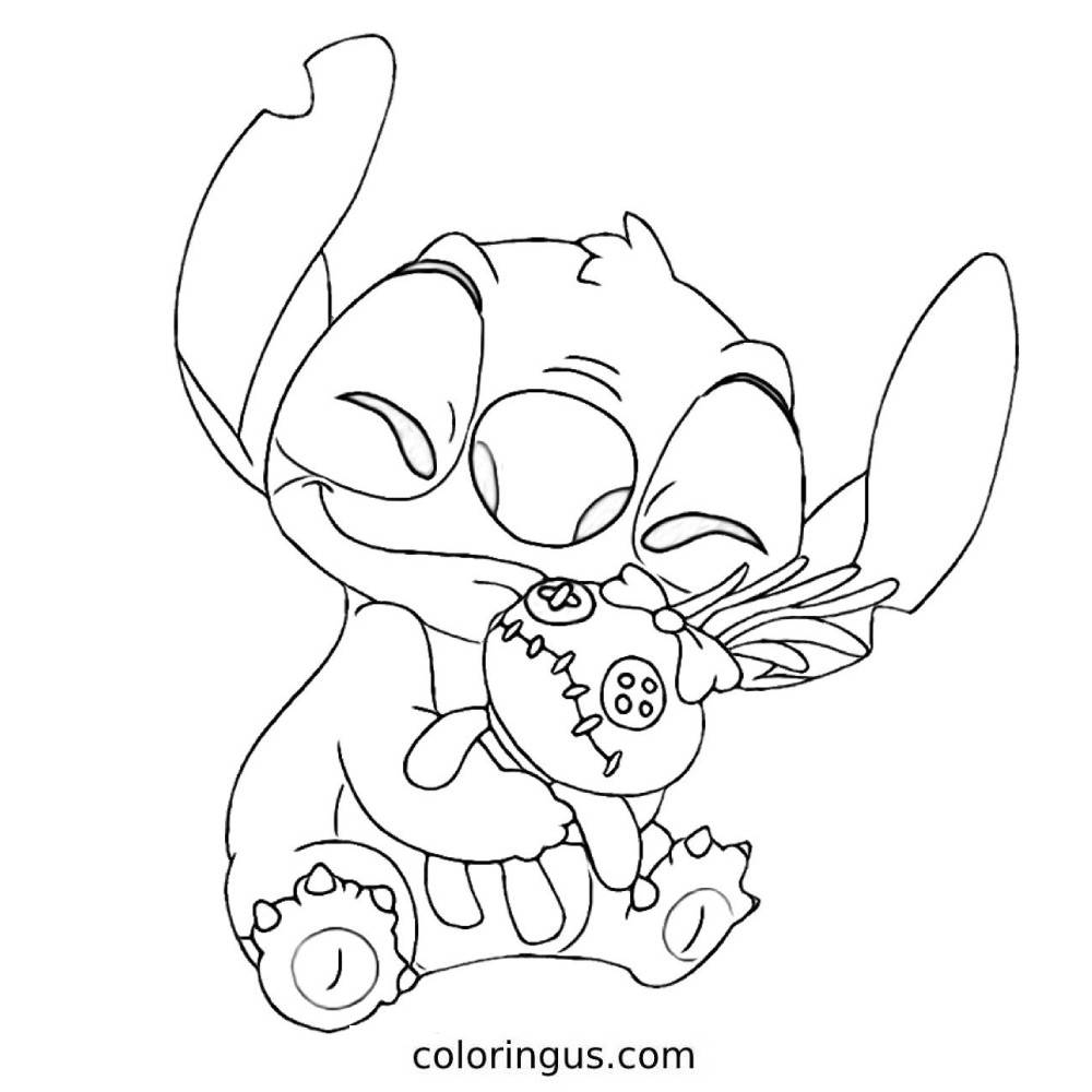 Cute Stitch Coloring Pages
