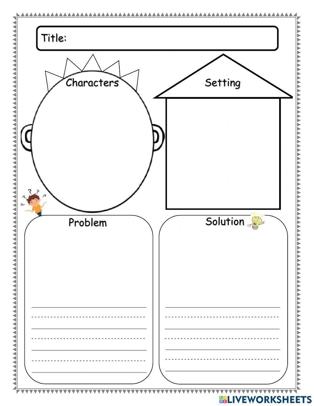 Story Map Problem And Solution Worksheet Live Worksheets 