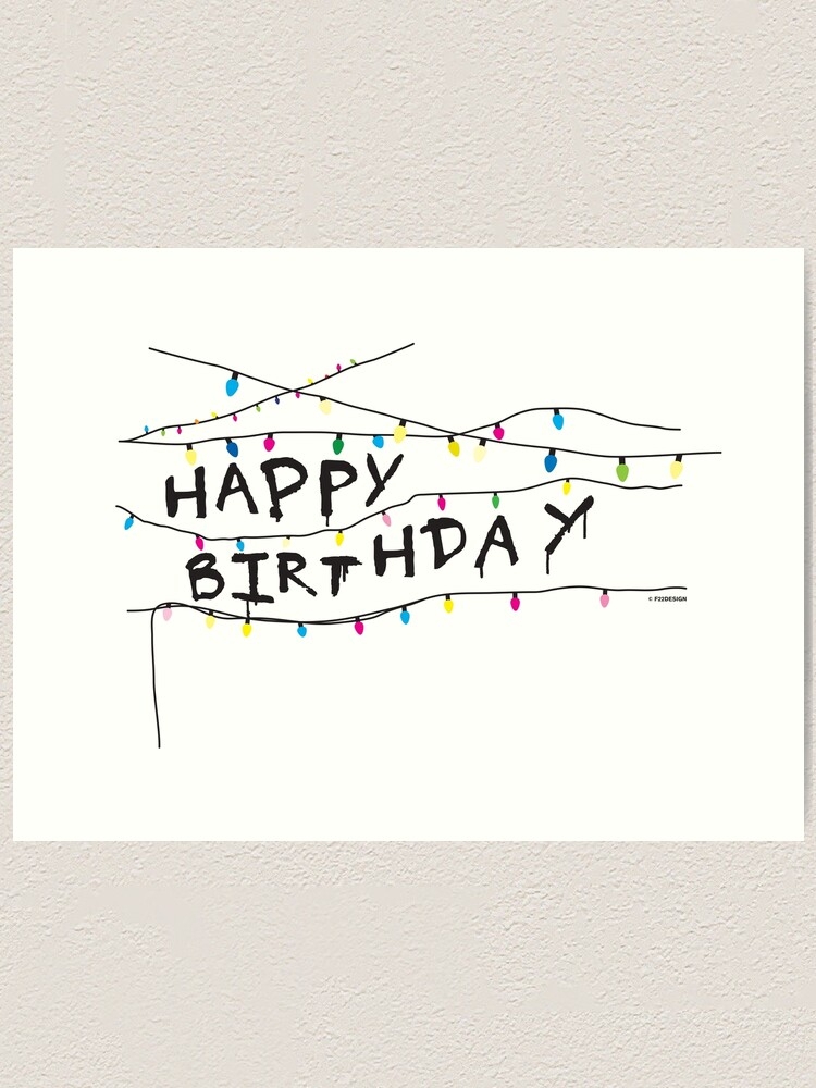 Stranger Things Birthday Card Printable Free Free Printable Card