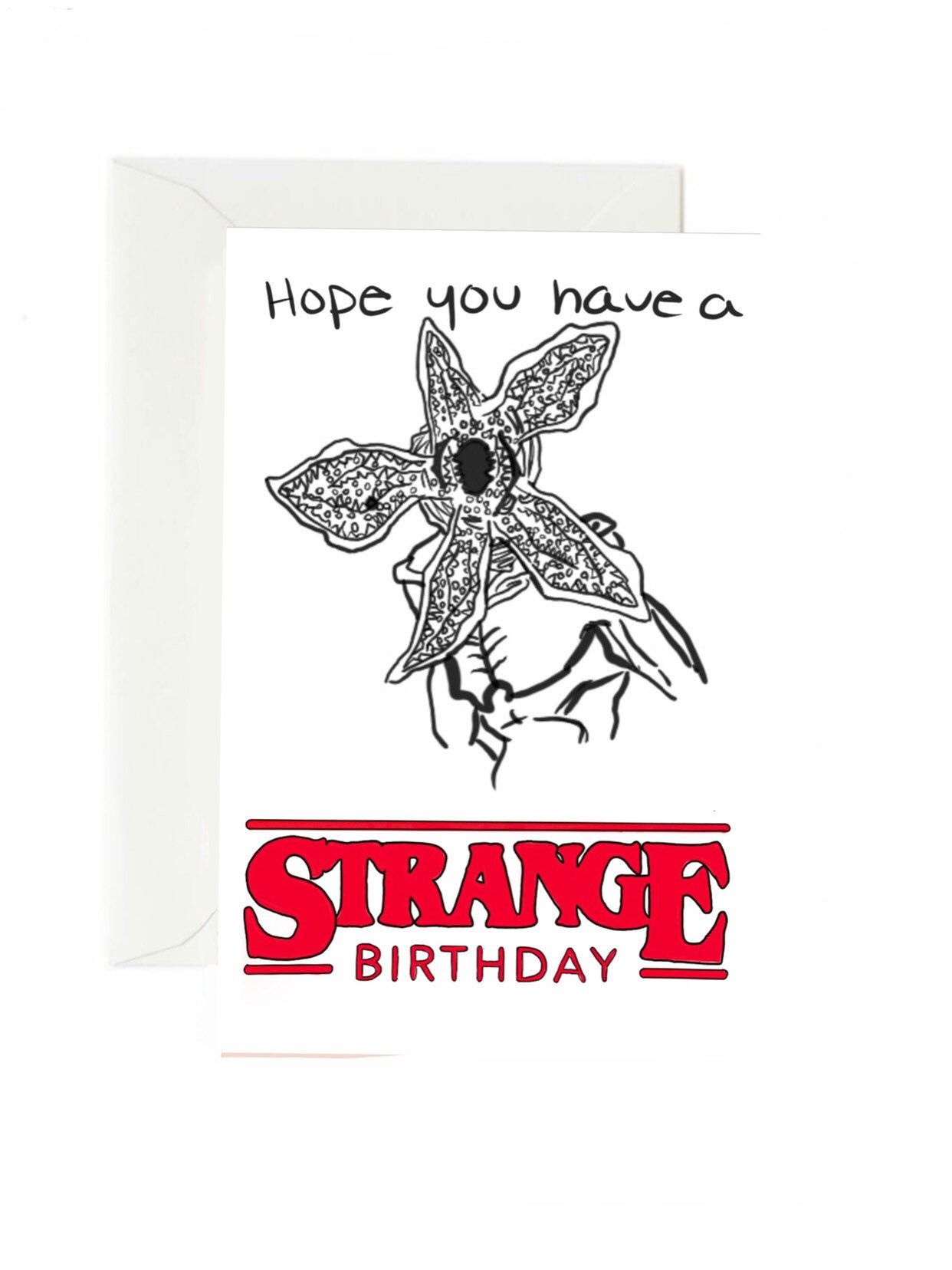 Stranger Things Birthday Card Printable Pinterest Free Printable