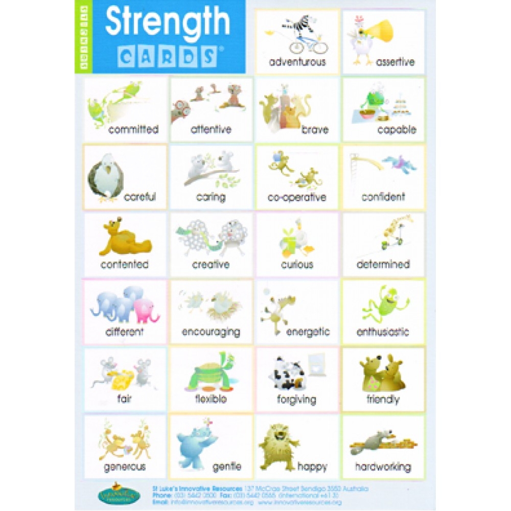 Strength Cards STICKERS Free Printable Card