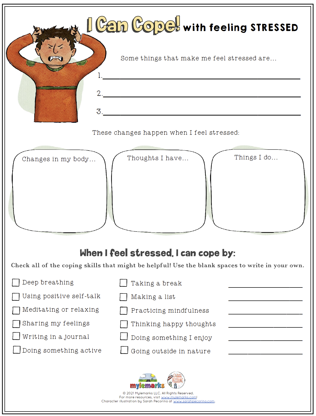 Stress Worksheet Worksheets Library
