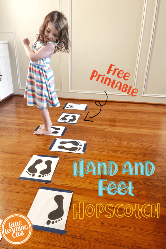 Such A Fun Gross Motor Activity Hand And Feet Hopscotch Free