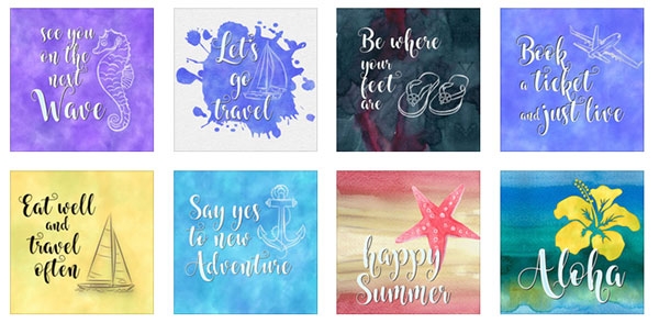 summer greeting cards printable