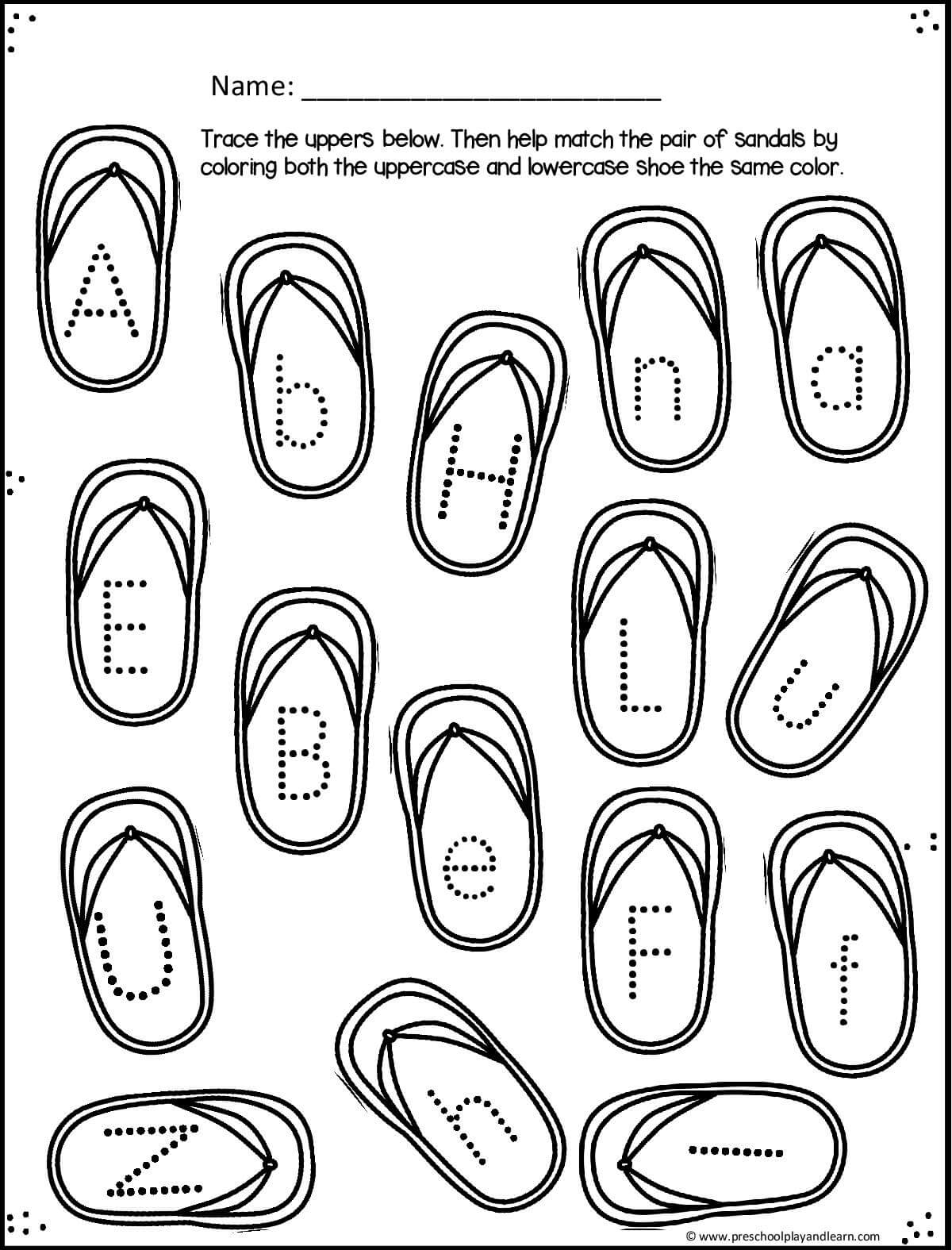 Summer Themed Preschool Worksheets