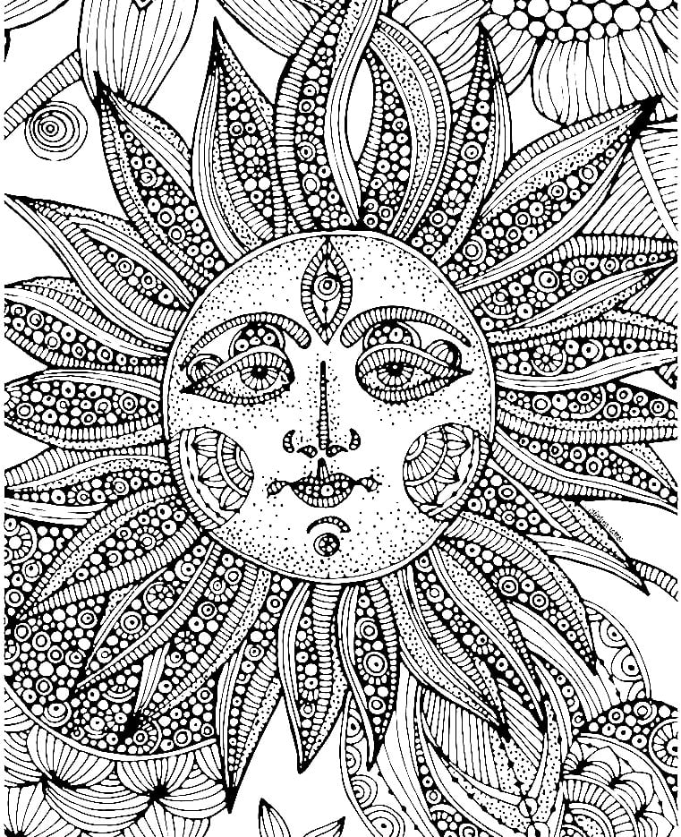 Psychedelic Coloring Pages