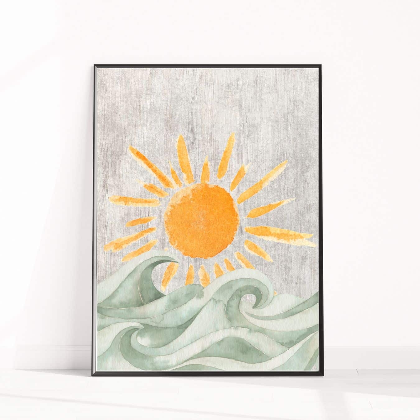 Sunshine Waves Printable Wall Art Instant Download Creatives 