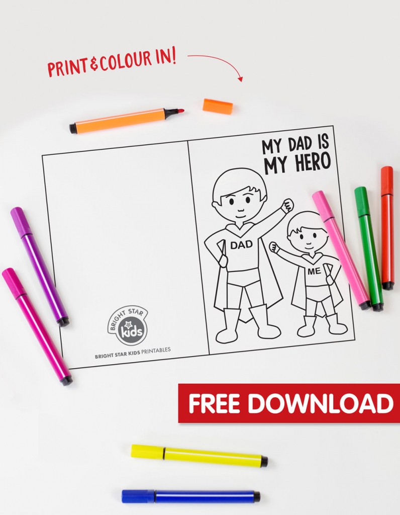 Super Dad Card Printable Printable Cards