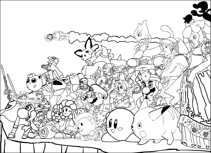 super mario bros coloring pages free