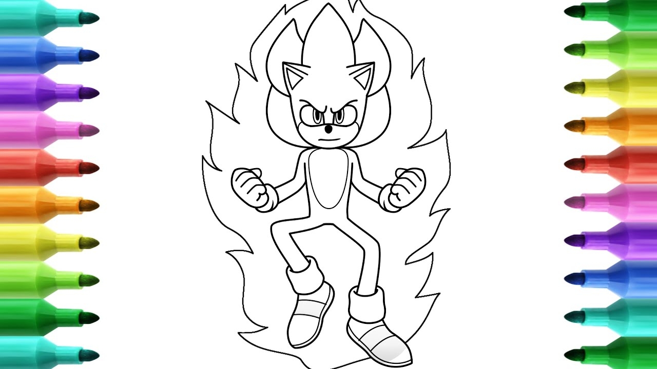 Coloring Pages Of Super Sonic