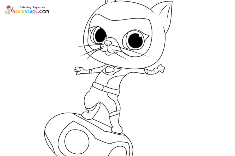 SuperKitties Coloring Pages