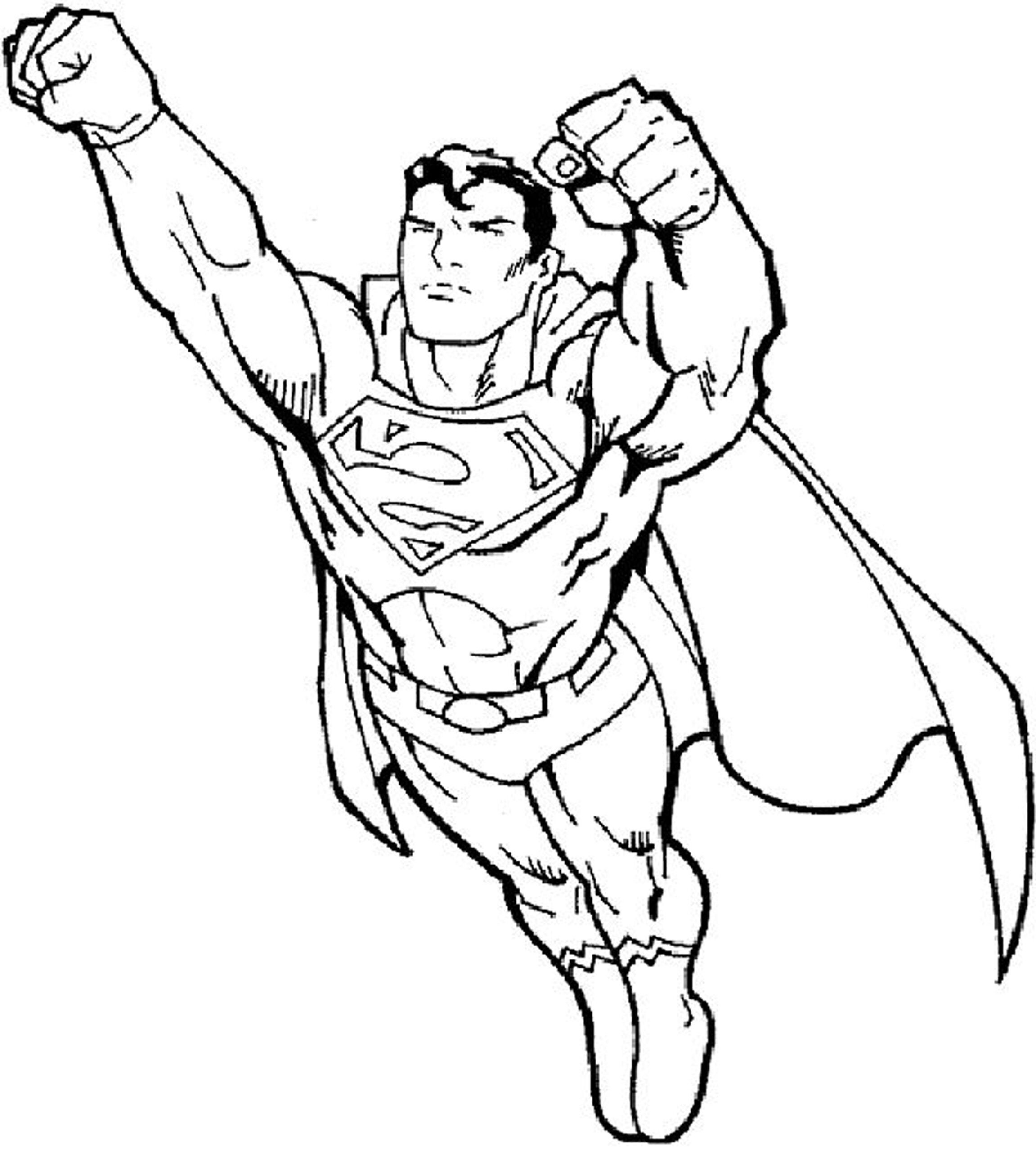 Superman Easy Coloring Pages Coloring Home