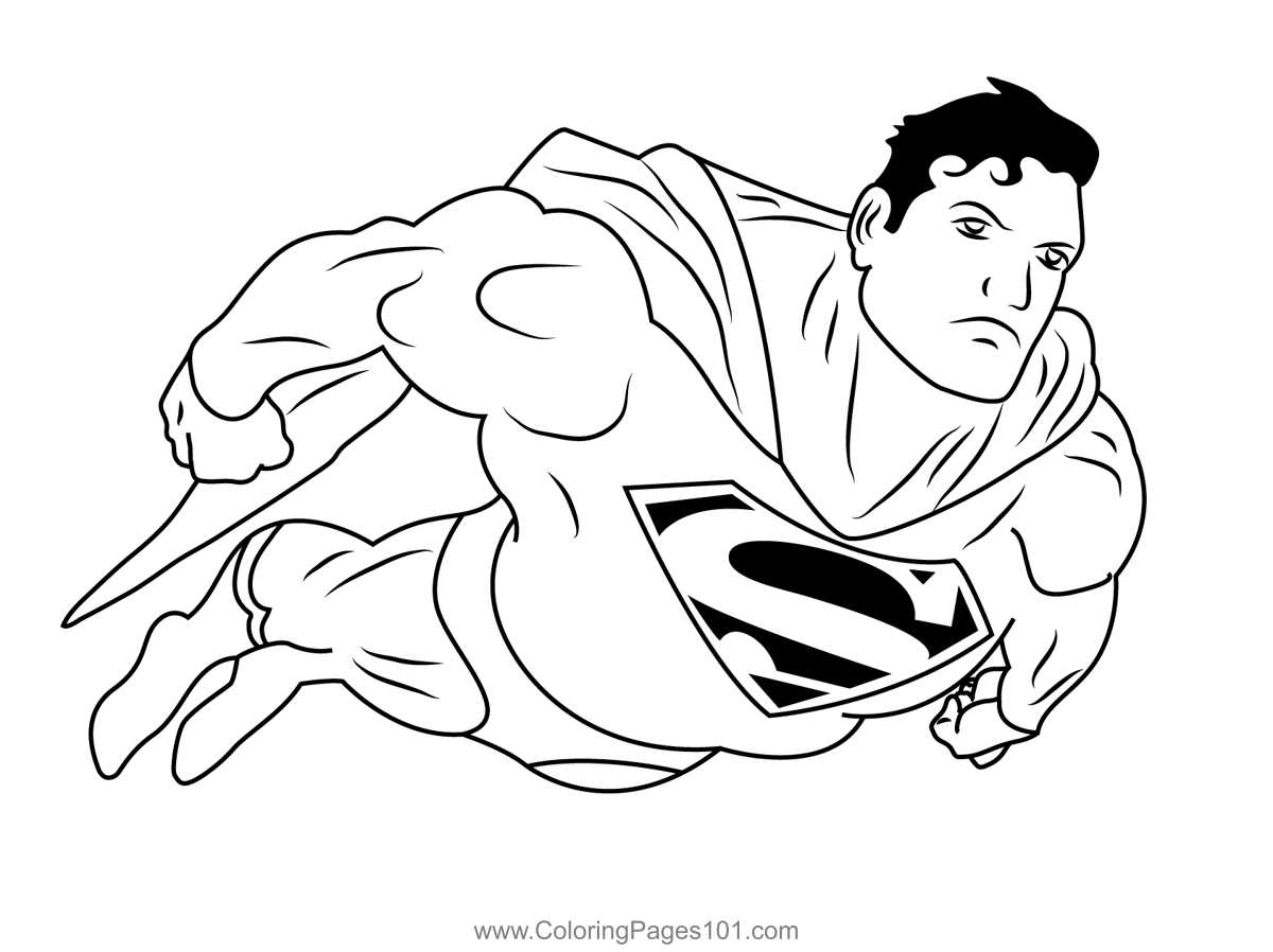 free coloring pages superman