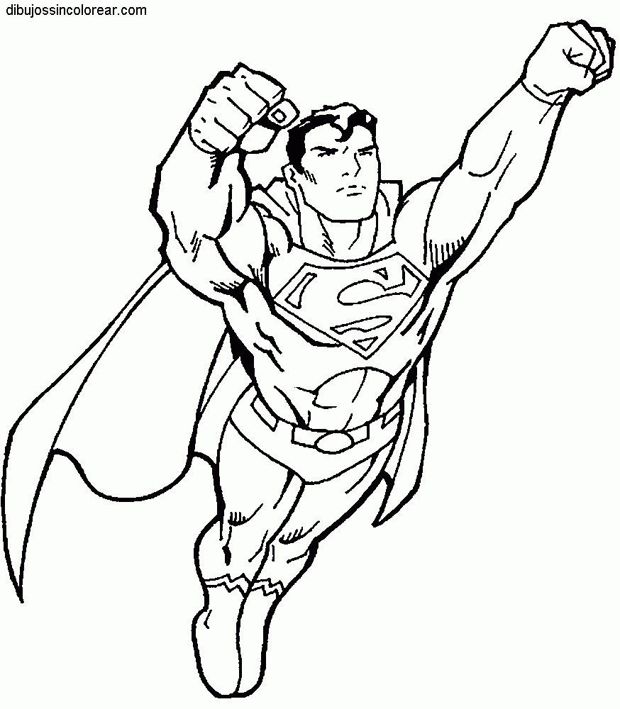 Superman To Color For Kids Superman Kids Coloring Pages