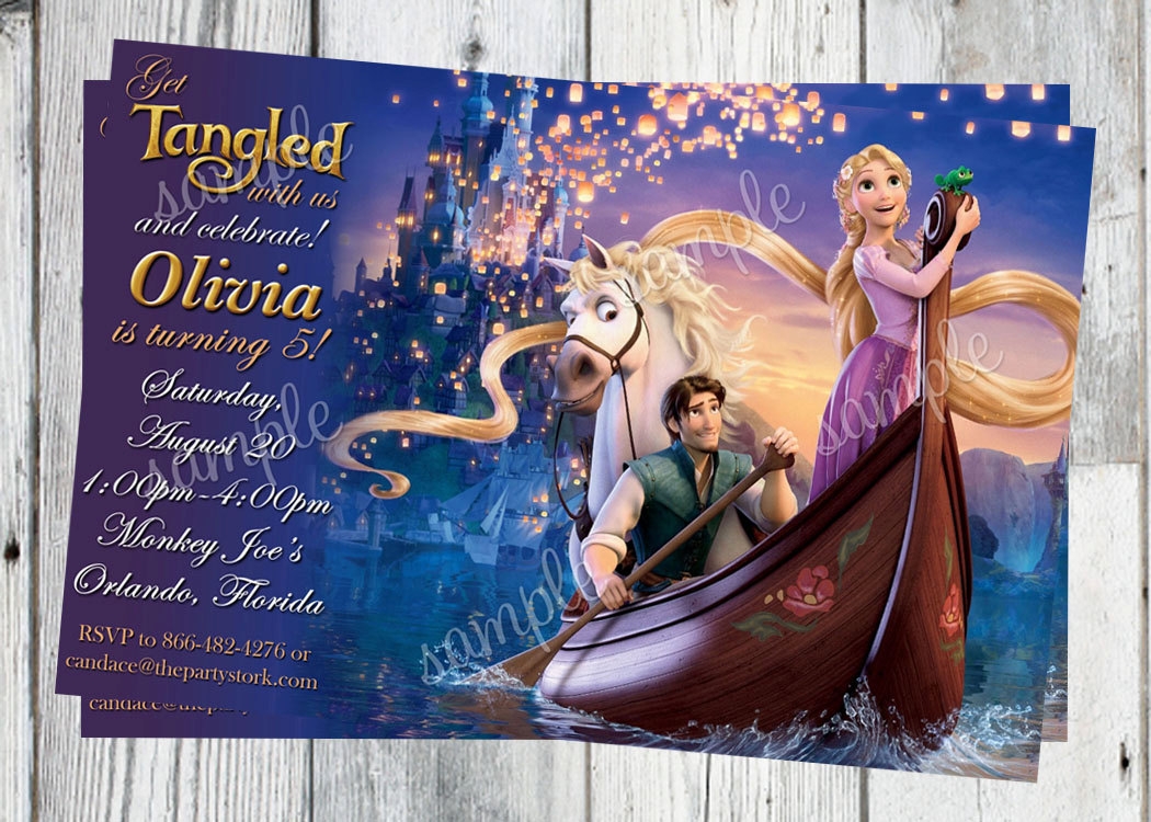 tangled birthday cards printable