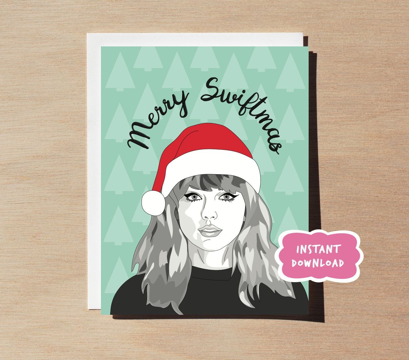 Taylor Swift Christmas Card PRINTABLE Etsy Taylor Swift Christmas