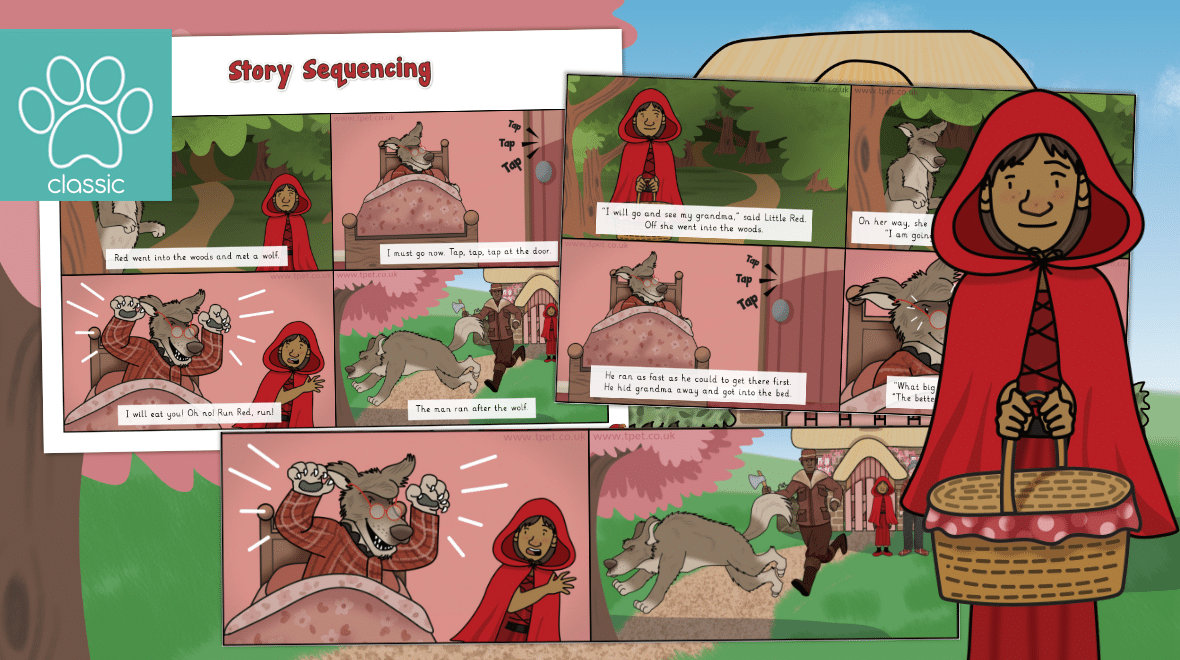 Teacher 39 s Pet Little Red Riding Hood Sequencing Cards