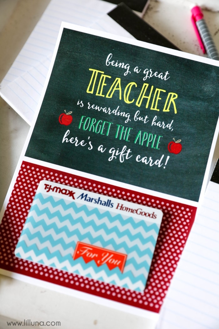 Teacher Appreciation Gift Card Holder Lil 39 Luna
