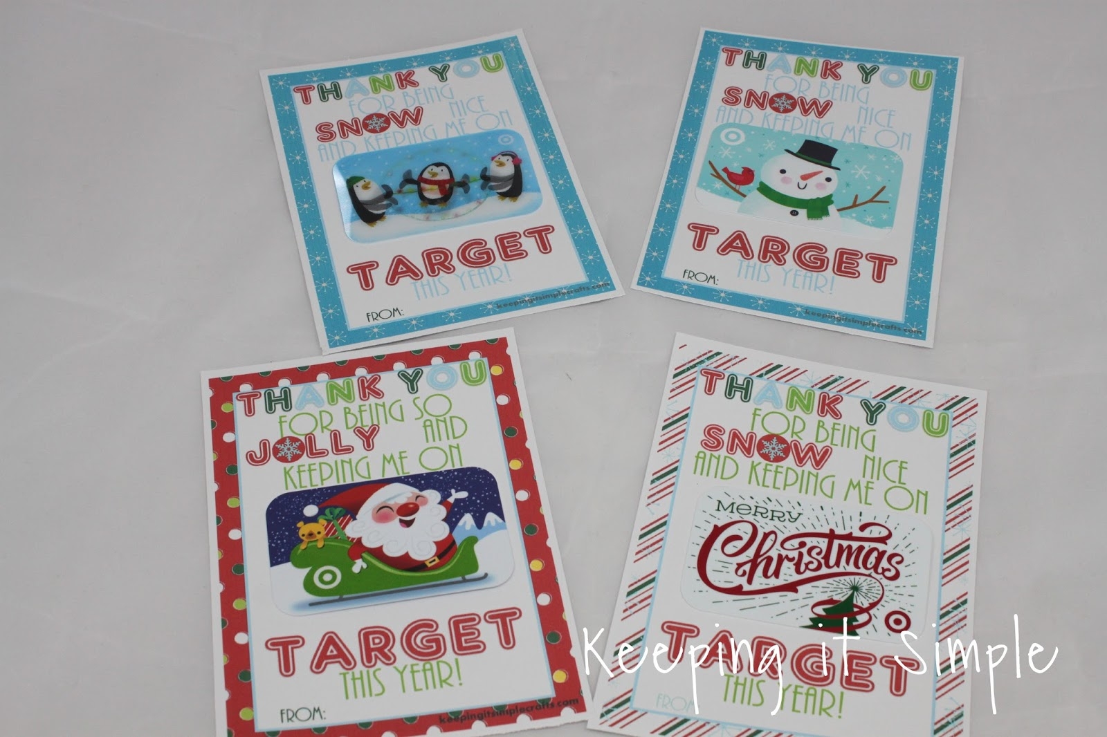 Teacher Christmas Gift Target Gift Card with Printable228329 Keeping 