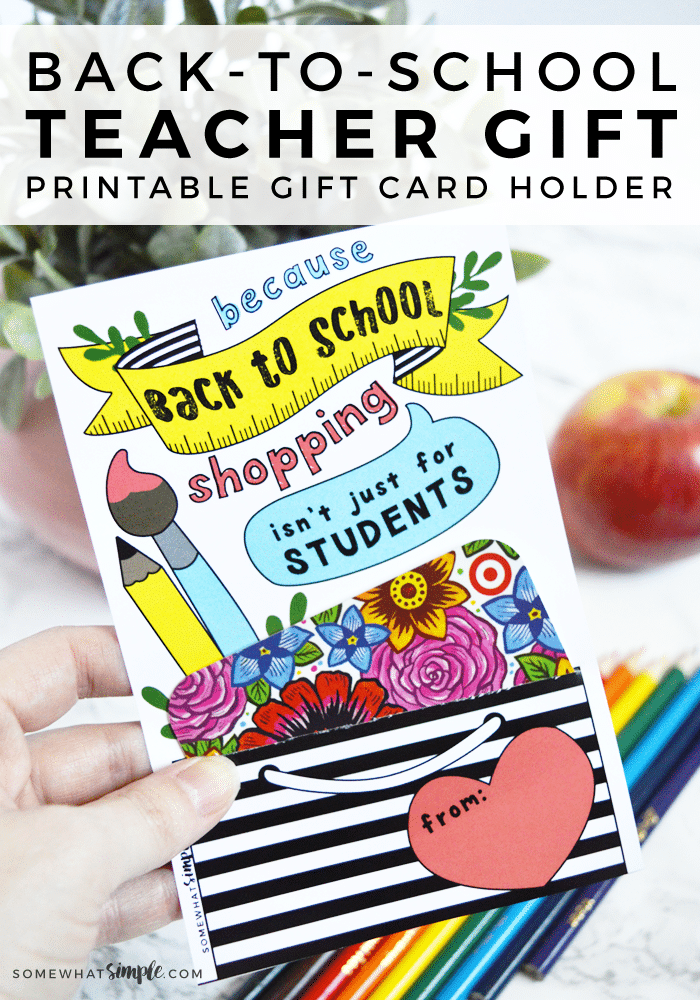 thank you teacher gift card printable