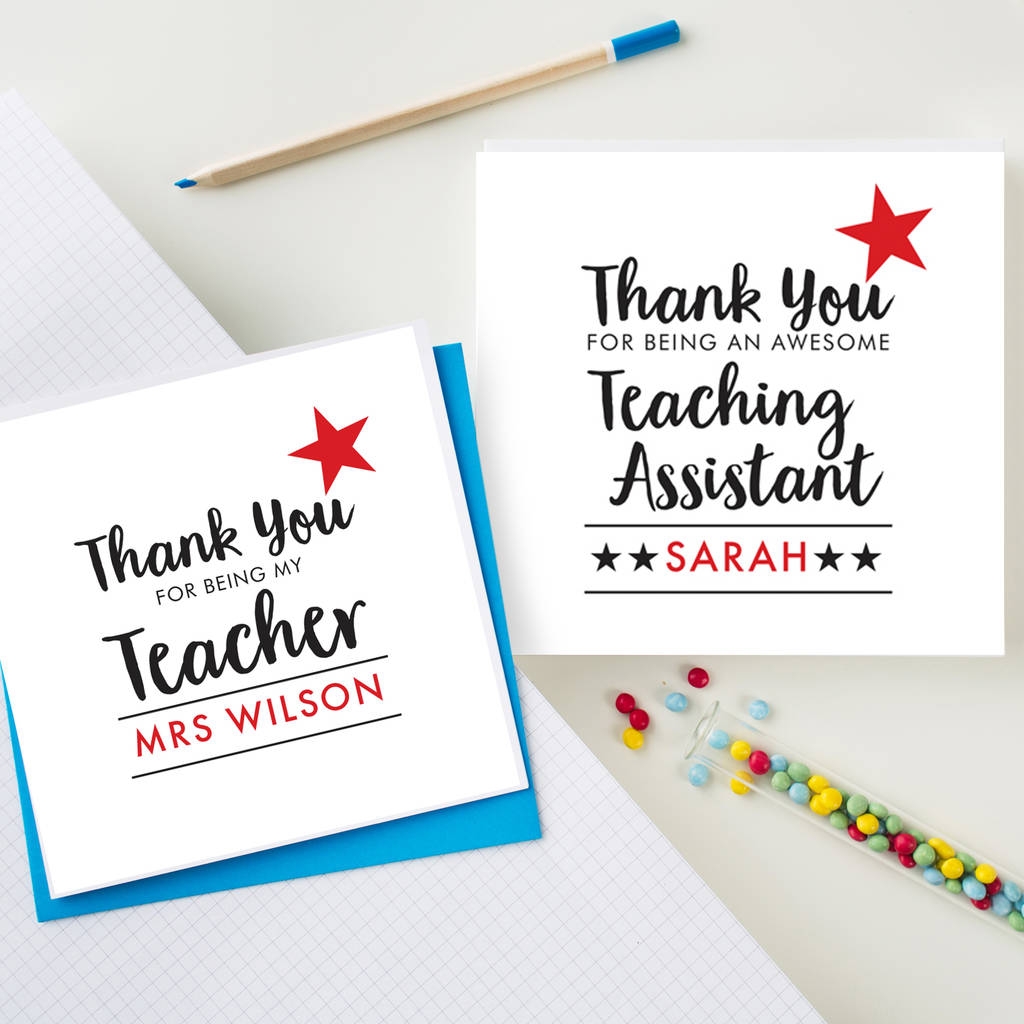 Teacher Thank You Card Printable