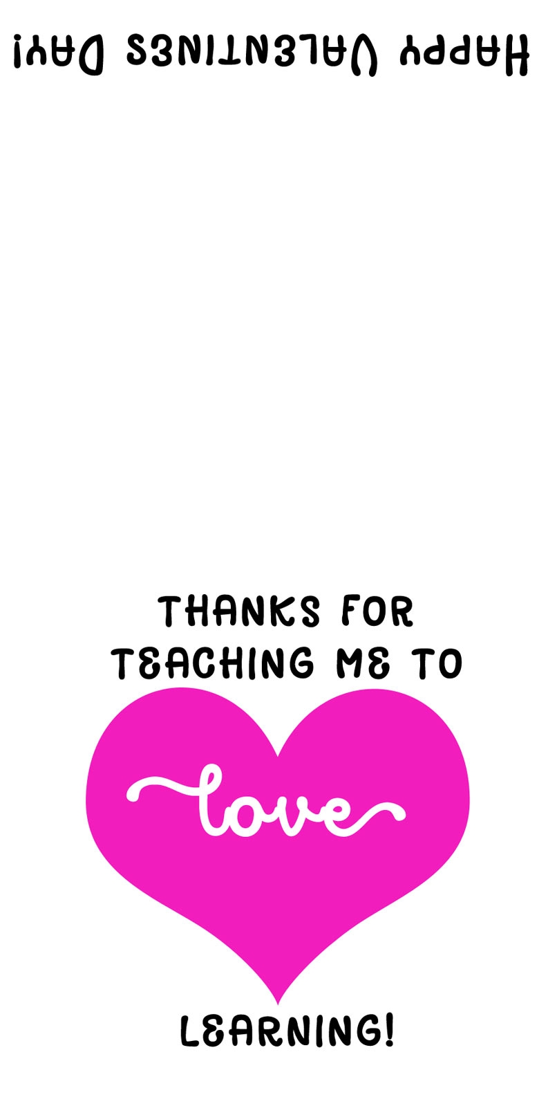 teacher valentine card printable