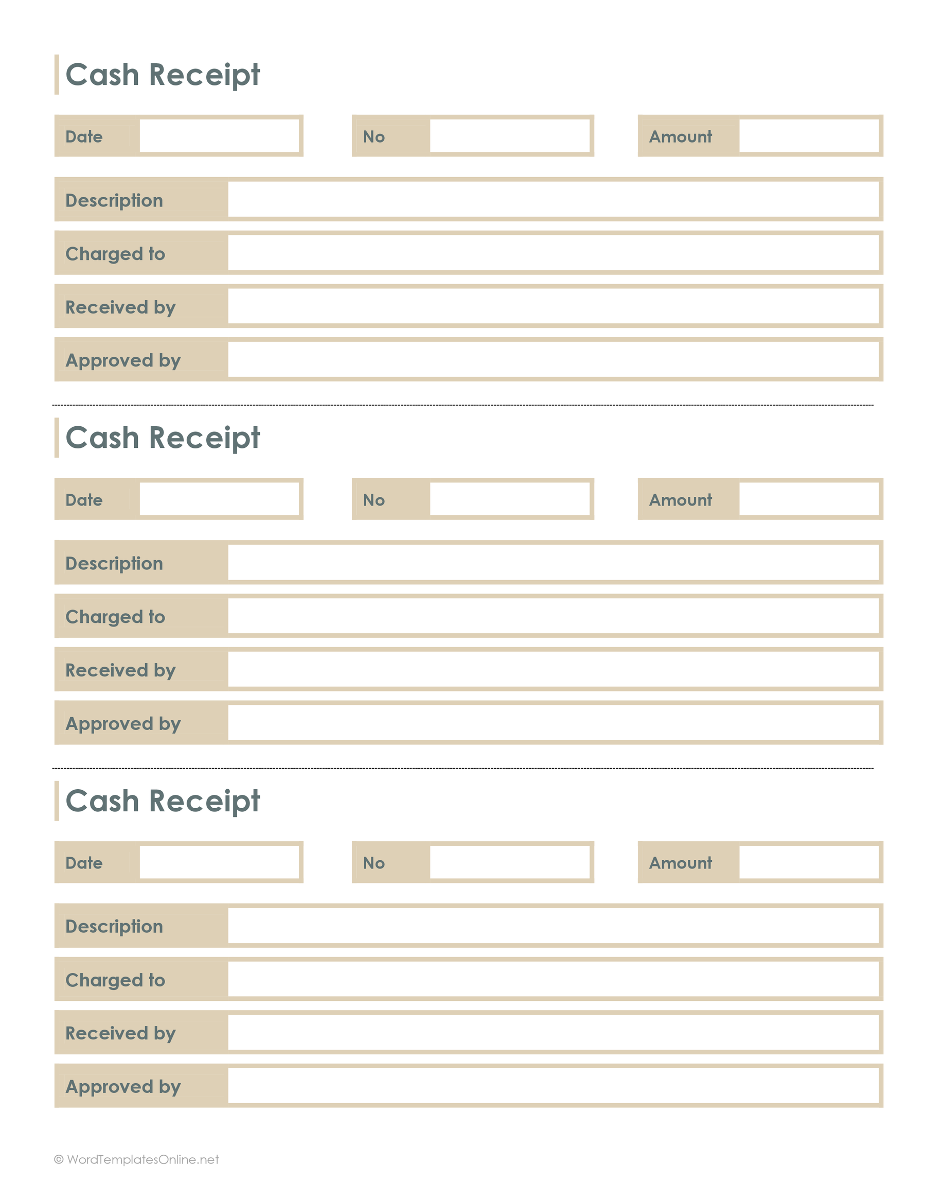 free printable receipt templates