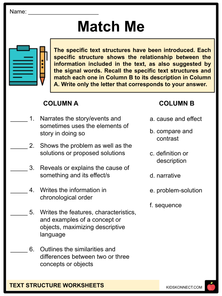 Text Structure Worksheets 15 Worksheets Worksheets Library