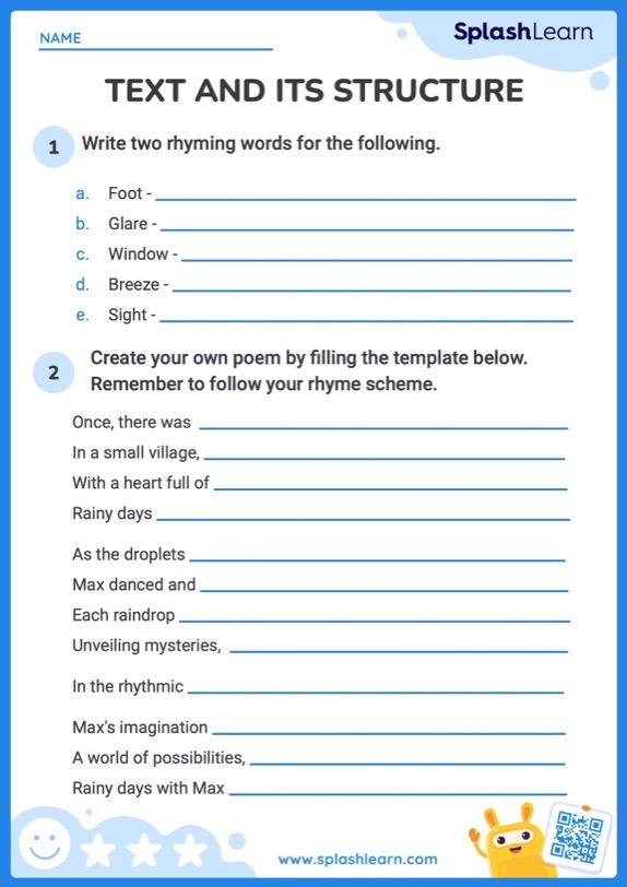 Text Structure Worksheets For Kids Online Worksheets Library
