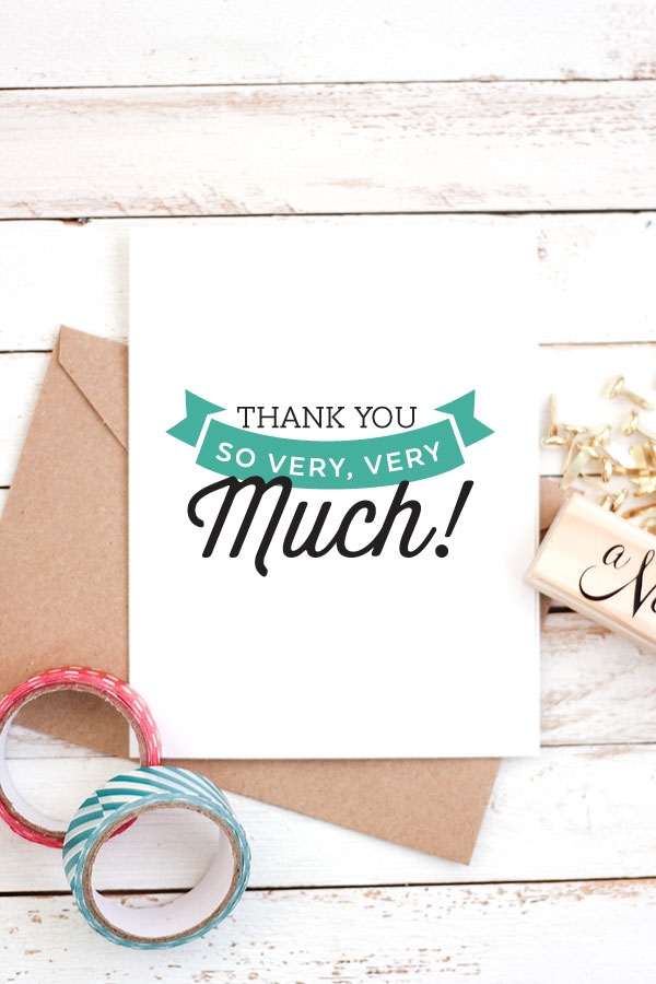 Thank You Card Maker Free Printable Free Templates Printable