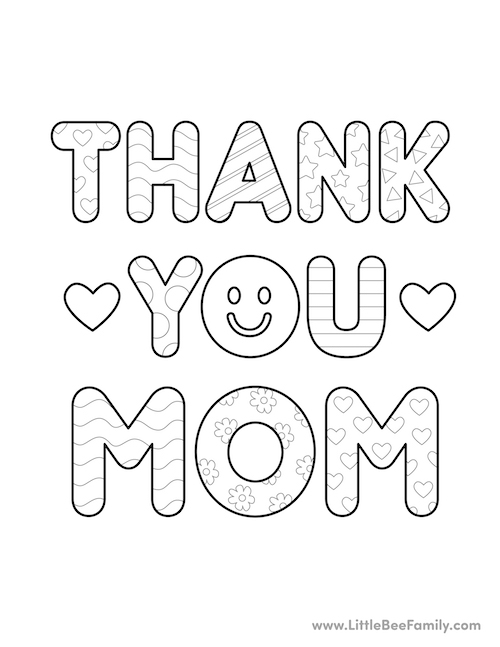 thank you mom cards printables