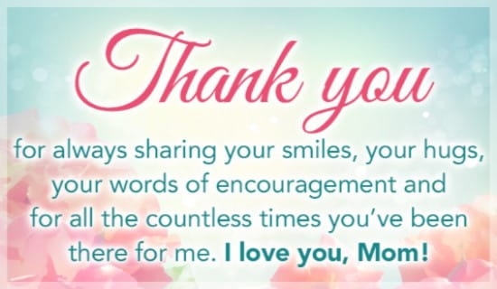 Thank You Mom ECard Free Mother 39 s Day Cards Online