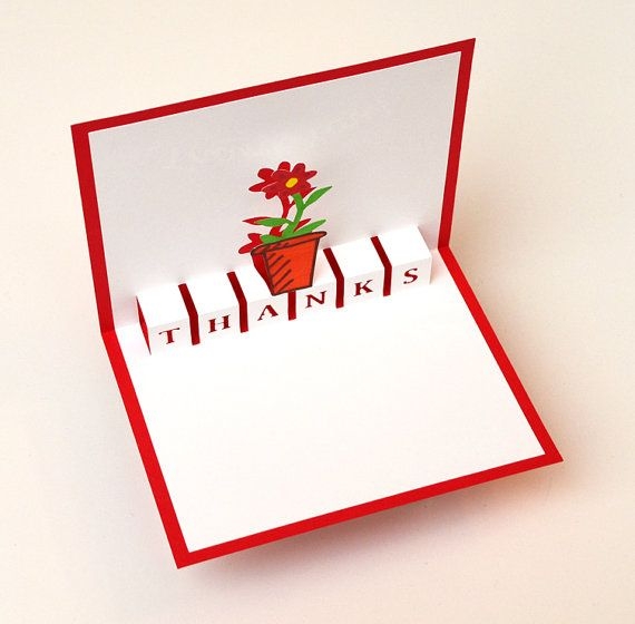 thank you popup card free printable template