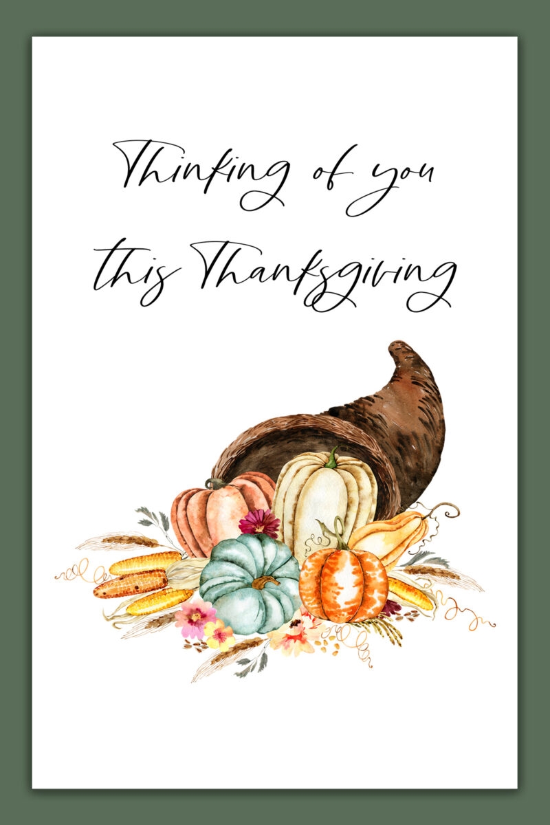 Thanksgiving Cards Printable Set 10 Free Thanksgiving Cards
