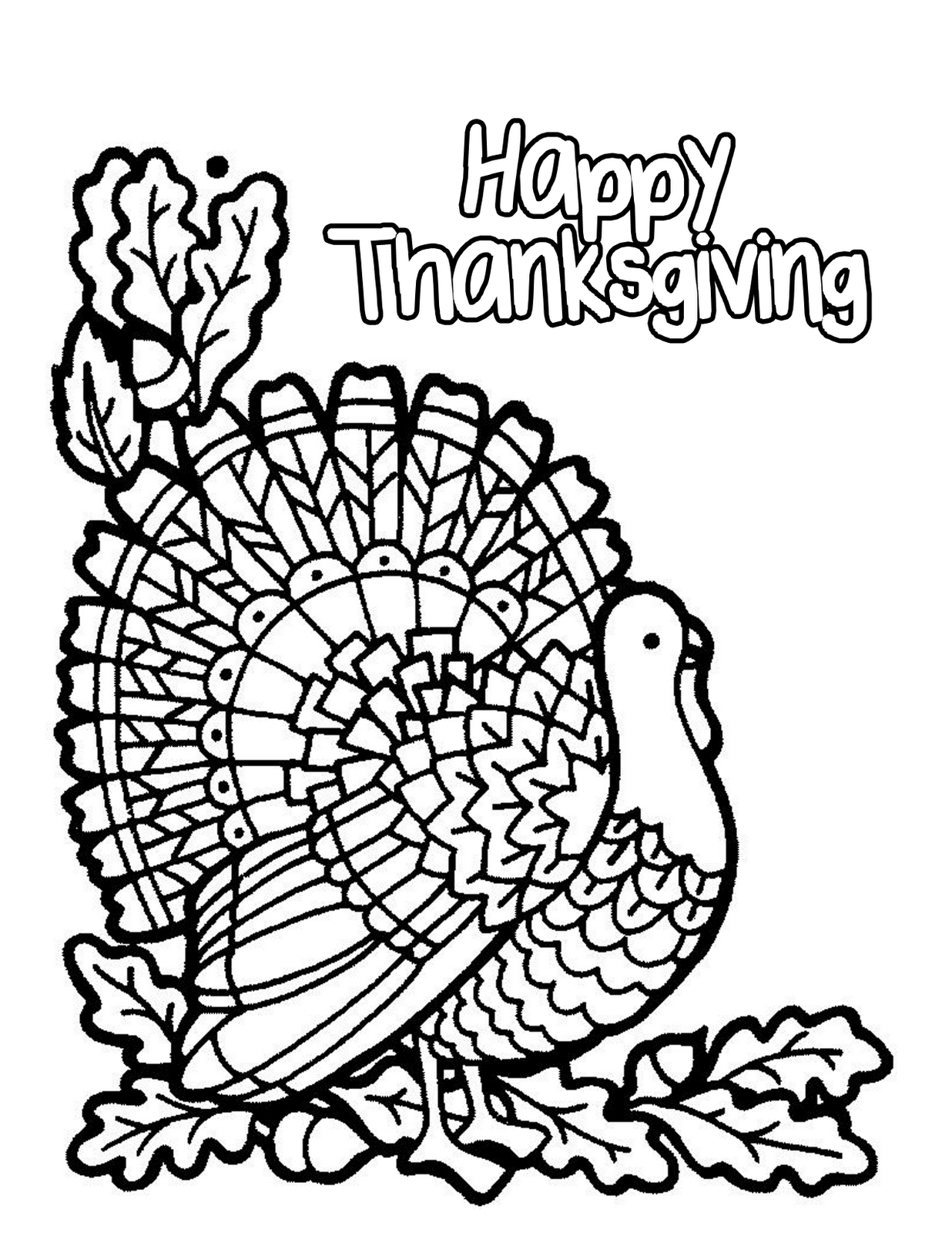 Coloring Pages Thanksgiving Free