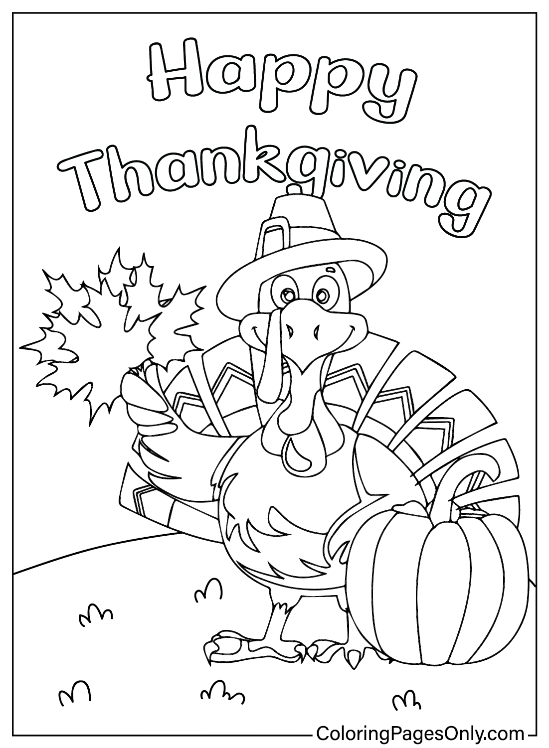 Coloring Pages Of Thanksgiving