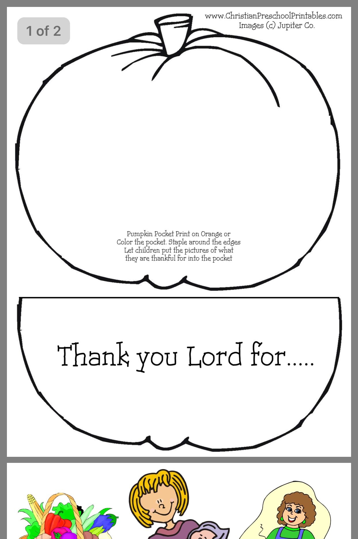 Thanksgiving Printable Craft