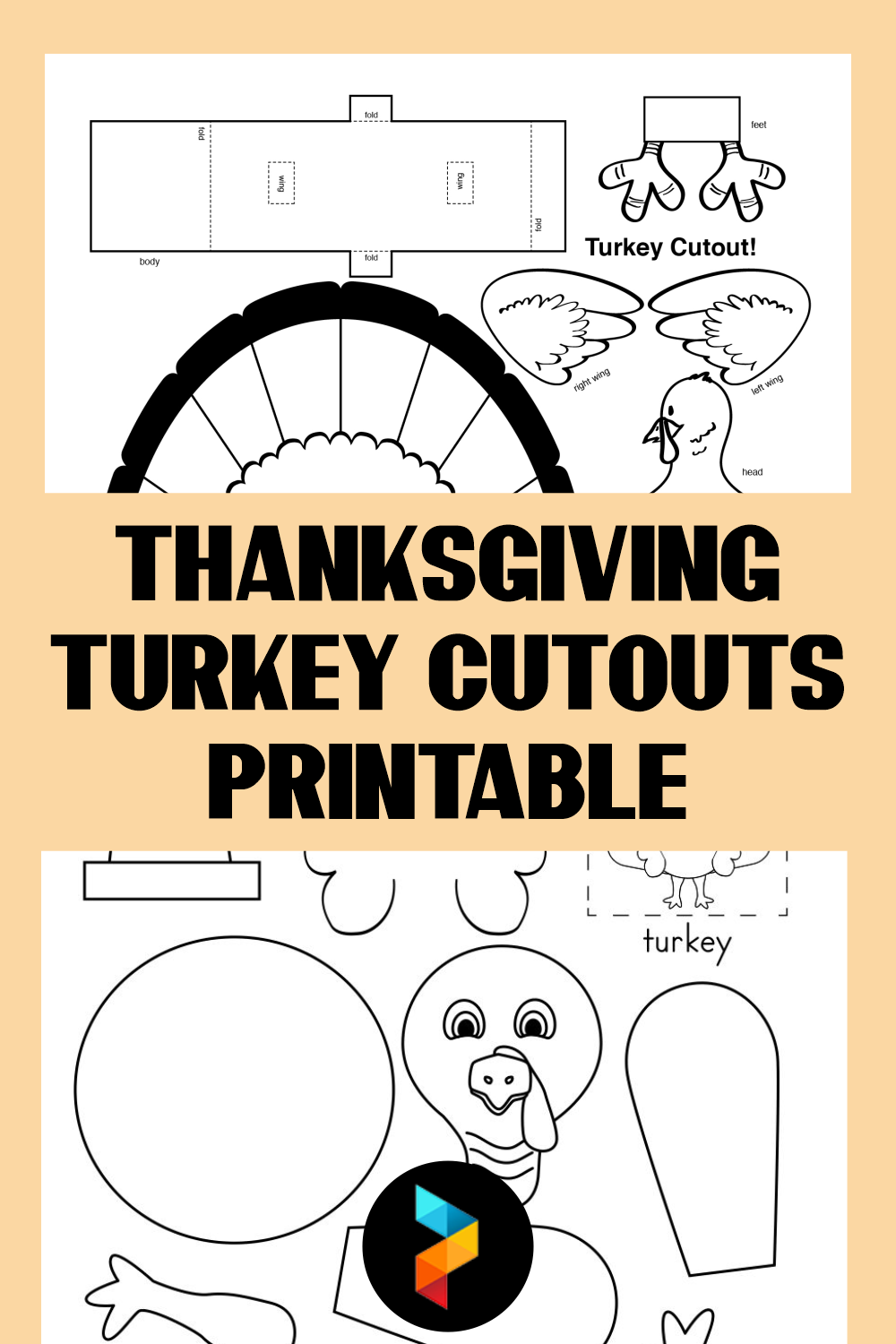 free printable turkey cutouts