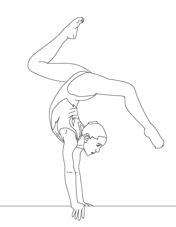 Gymnastic Coloring Pages