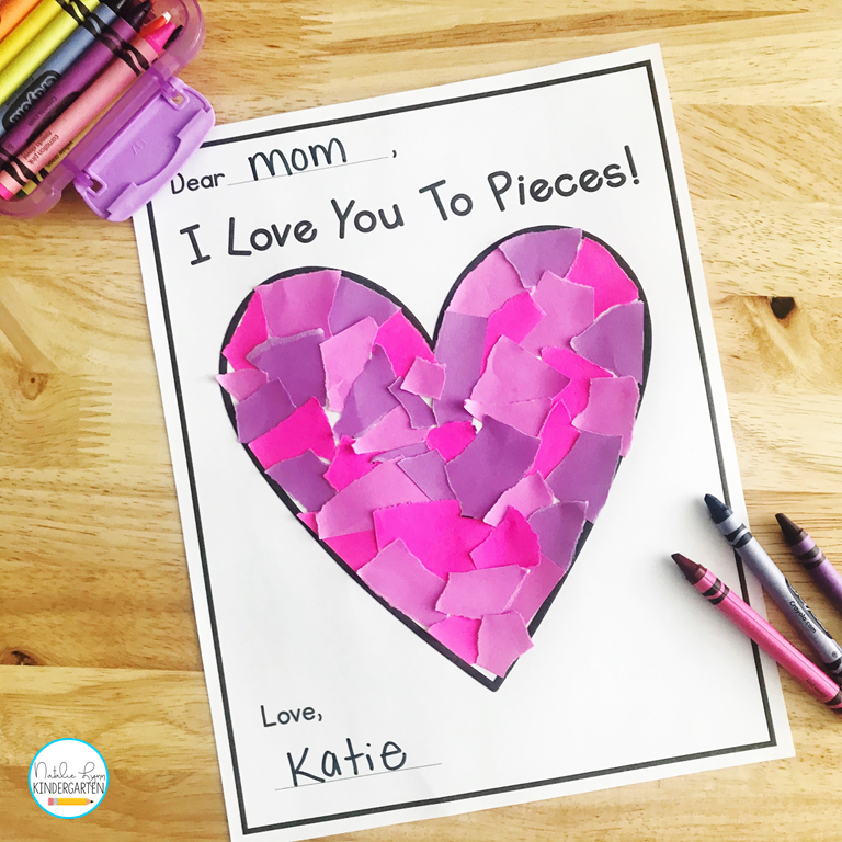 valentine's day crafts for kindergarten printable