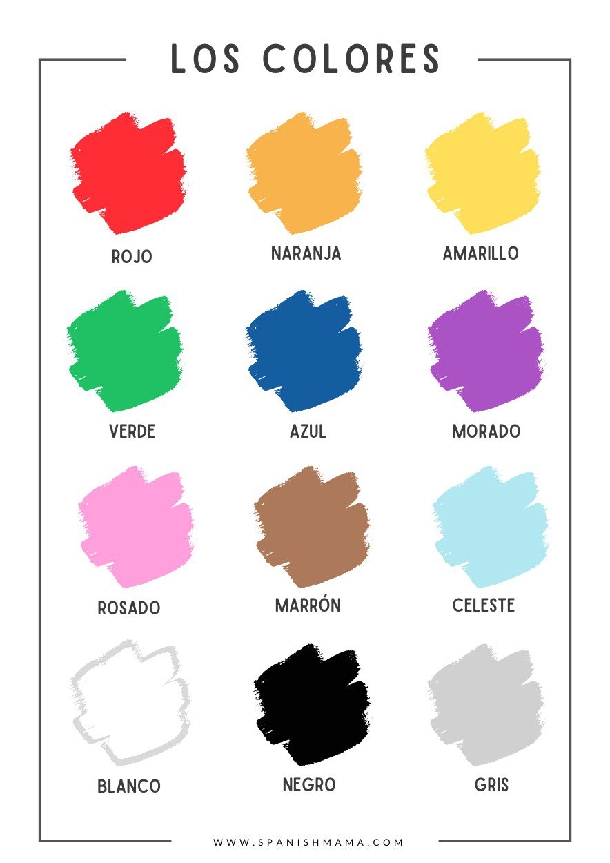 The Colors In Spanish Printable Worksheets And Flashcards Worksheets 