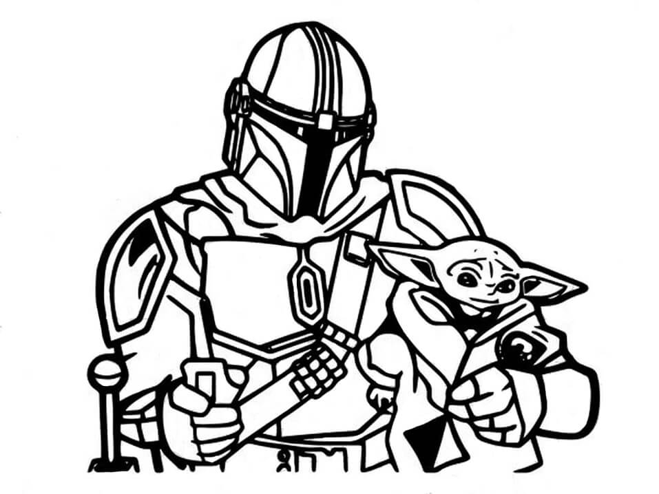The Mandalorian 1 Coloring Page Free Printable Coloring Pages For Kids