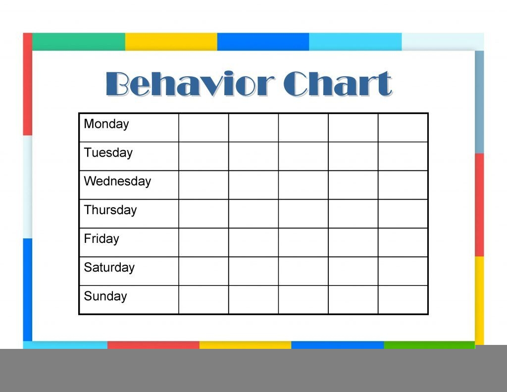 The Mesmerizing 9 Free Behavior Chart Template Word Pdf Docx With 