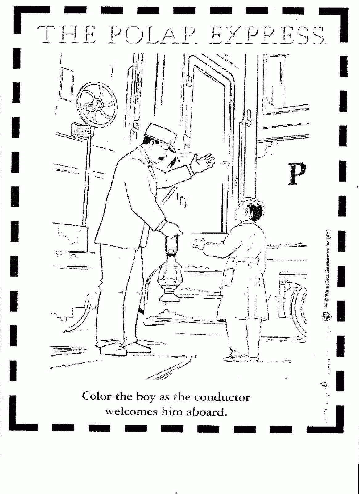 The Polar Express Coloring Pages Coloring Home