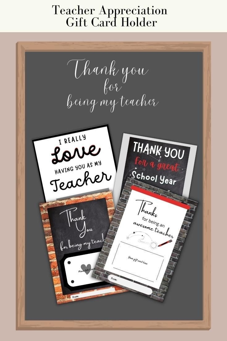 The Teacher Appreciation Gift Card Holder