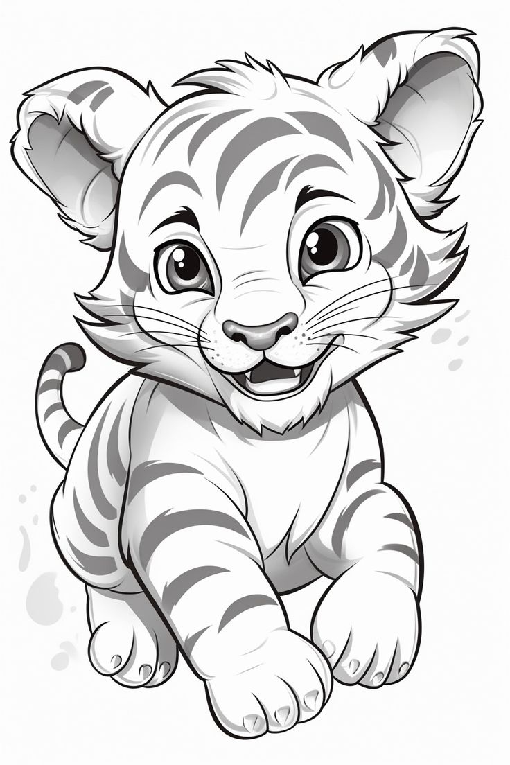 tiger coloring pages free printable
