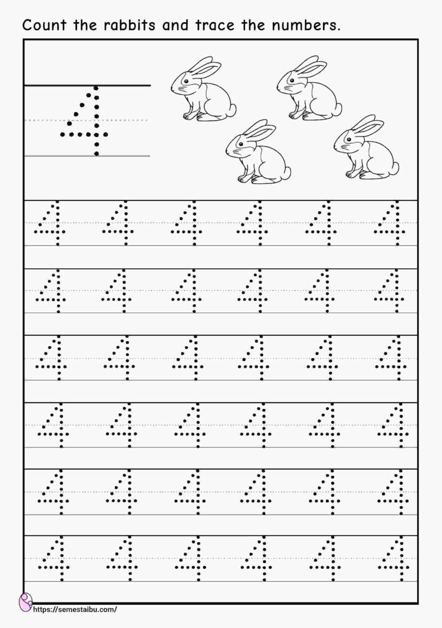 traceable number worksheets 1 20