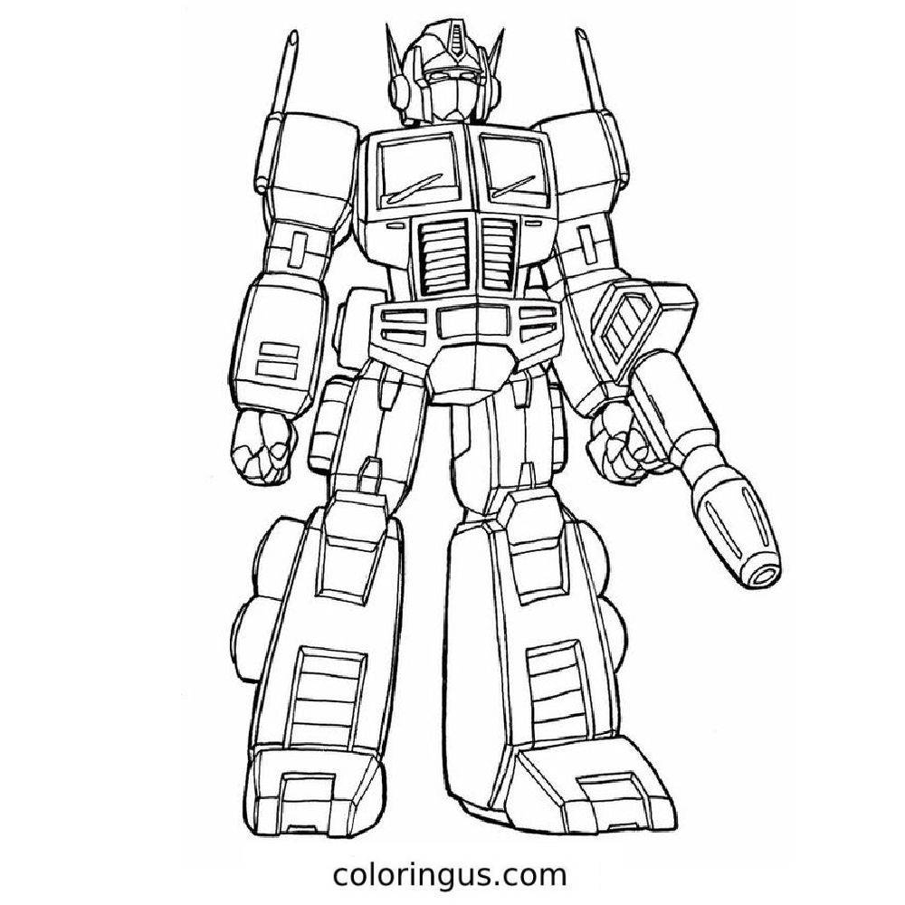 Transformers Coloring Pages Free Printable PDF 