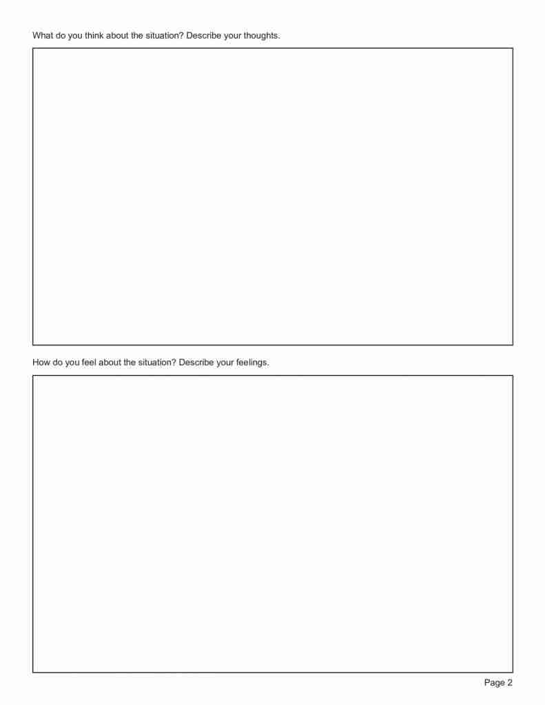 Trauma Narrative Worksheet Editable Fillable Printable PDF 